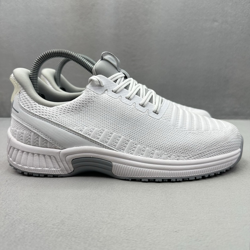 OrthoFeet Kita 80014 Womens Size 7.5 (B) Shoes White Knit Orthopedic Hands Free